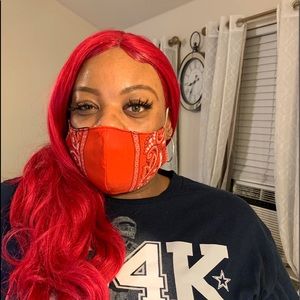 🎭 5/$25 Red and Black Bandana Face Mask